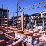 上棟（じょうとう）工事　建て方